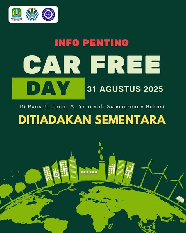 Car Free Day DITIADAKAN SEMENTARA